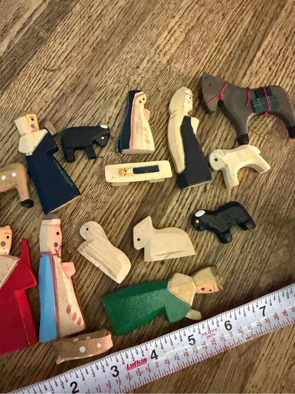 Hand Carved Wooden Nativity Mini